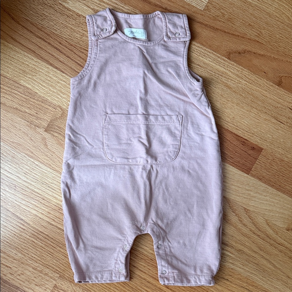 Pehr Pink Baby Overalls
